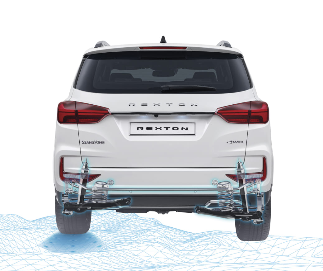 KGM Rexton arregui, suspensión independiente.